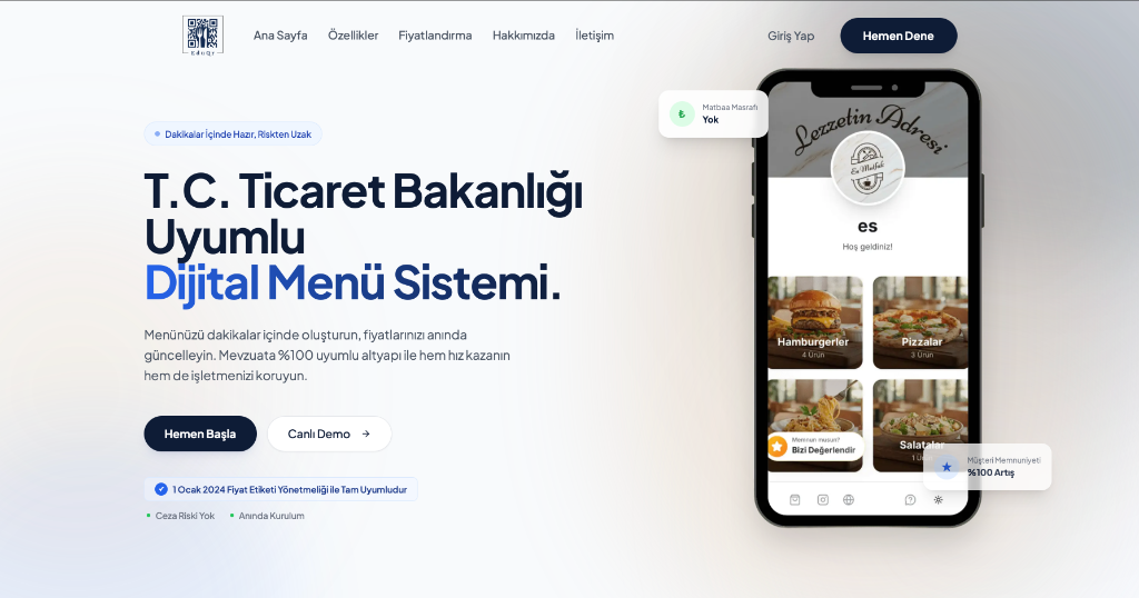 EduQR Digital Menu Revolution
